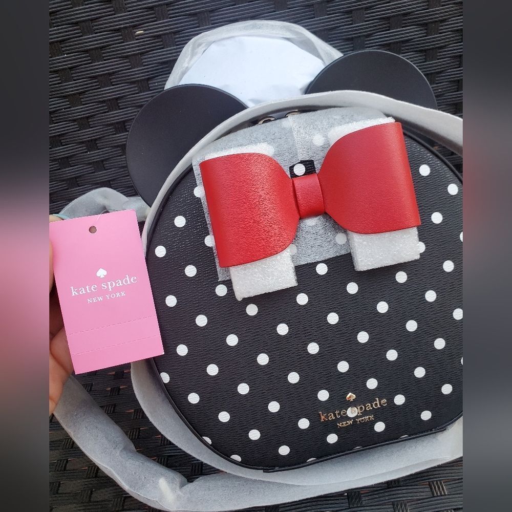 DISNEY X KATE SPADE NEW YORK MINNIE MOUSE CROSSBODY BAG - Picture 3 of 6